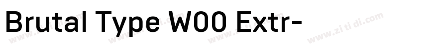 Brutal Type W00 Extr字体转换 Brutal Type W00 Extr字体转换